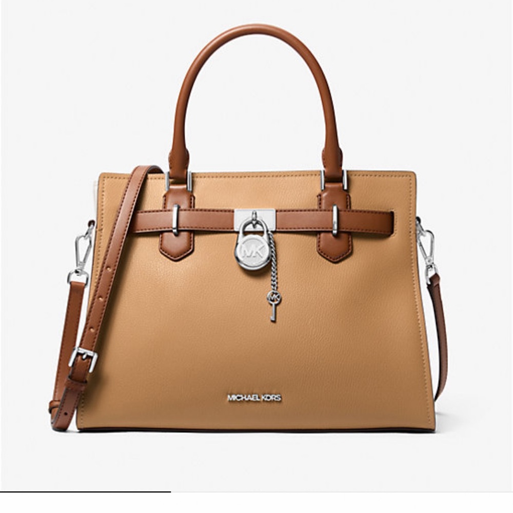 Hamilton Medium Color-Block Leather
Satchel